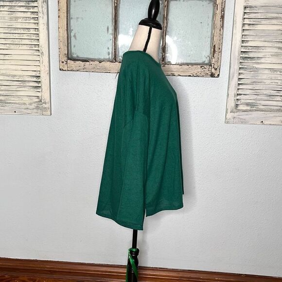 Style & Co Womens Knitted Sweater Adveturine Drop Shoulder Green Size 2X NWT - Picture 7 of 12